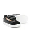 Bosswear Logo-print Leather Sneakers In 黑色