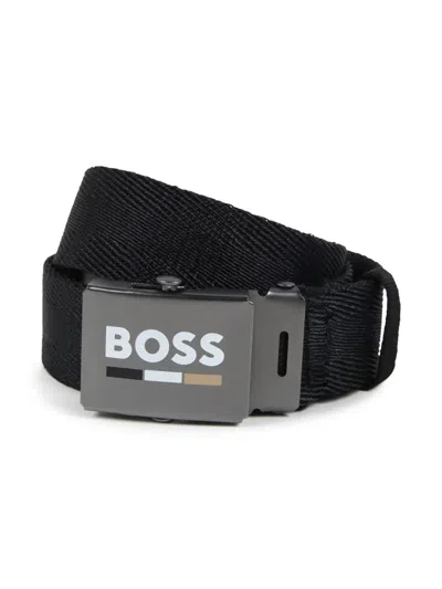 Bosswear Kids' Log-buckle Adjustable Belt In Blue