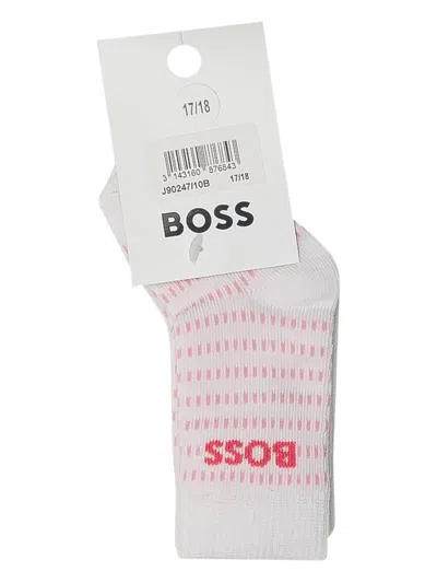 Bosswear Logo-jacquard Socks (pack Of Two) In Gray