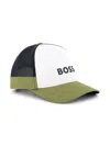 Bosswear Logo Applique Baseball Cap In Green