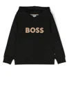 Bosswear Logo-appliqué Cotton-blend Hoodie In Black
