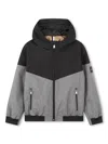 Bosswear Logo-appliqué Hooded Windbreaker In Black