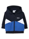 Bosswear Logo-appliqué Hoodie In Blue
