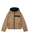 Bosswear Logo-appliqué Reversible Padded Jacket In Neutrals