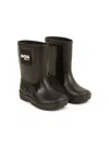 Bosswear Logo-appliqué Round-toe Wellies In Black