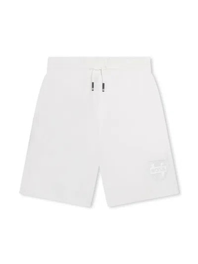 Bosswear Kids' Logo-appliqué Track Shorts In White