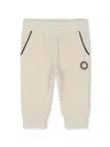 Bosswear Logo-appliqué Velvet Track Pants In Neutrals