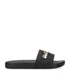 Bosswear Embossed-logo Slides In Black