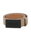 Bosswear Logo-buckle Leather Belt In 中性色