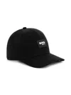 Bosswear Logo-patch Cotton Baseball Cap In Black