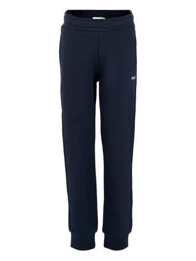 Bosswear Kids' Logo-detail Joggers In Blue