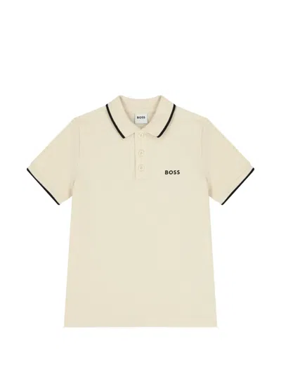 Bosswear Kids' Logo-detail Polo T-shirt In Multi
