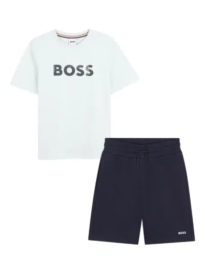 Bosswear Kids' Logo-detail Shorts Set In Multi