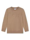 Bosswear Logo-embossed Cotton Jumper In Neutrals