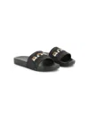 Bosswear Embossed-logo Slides In Black