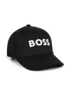 Bosswear Logo-patch Cotton Baseball Cap In Black