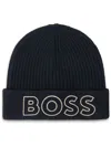 Bosswear Logo-embroidered Beanie In Black