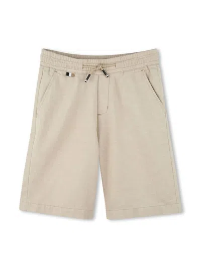 Bosswear Kids' Logo-embroidered Bermuda Shorts In 中性色