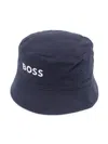 Bosswear Logo-embroidered Bucket Hat In Blue