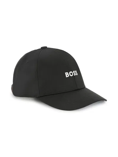 Bosswear Kids' Logo-embroidered Cap In Black