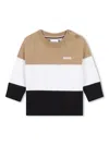 Bosswear Logo-embroidered Colourblock Jumper In Neutrals