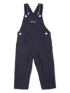 Bosswear Logo-embroidered Dungarees In Blue