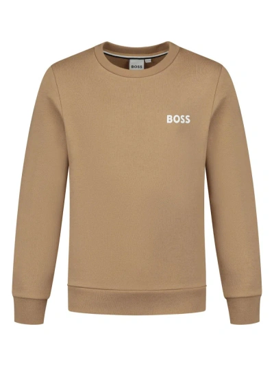 Bosswear Logo-embroidered Sweatshirt In Brown