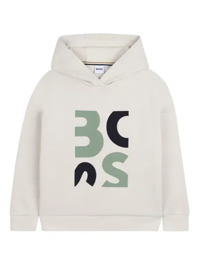 Bosswear Babies' Logo Hoodie In Neutral