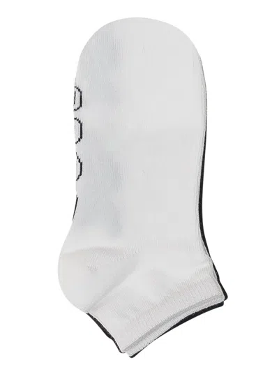 Bosswear Kids' Logo-jacquard Socks (pack Of Two) In White