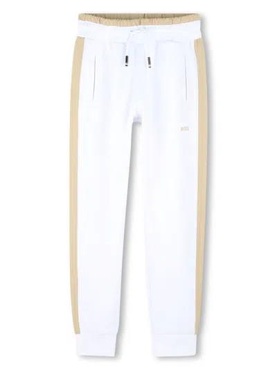 Bosswear Kids' Logo Joggers In White