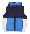 Bosswear Logo Padded Gilet In Navy