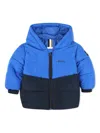 Bosswear Logo Padded Jacket In Blue