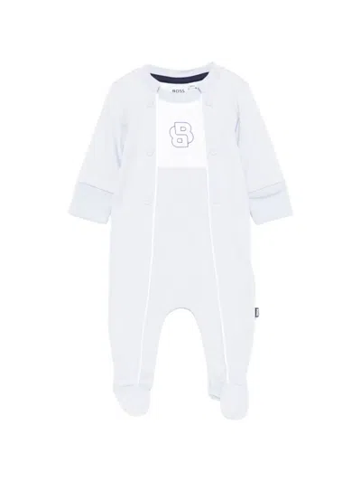 Bosswear Babies' Logo Pajama In Blue