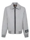 Bosswear Logo-patch Bomber Jacket In Grey