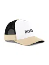 Bosswear Logo-patch Cotton Baseball Cap In Neutrals