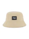 Bosswear Logo-patch Cotton Bucket Hat In Neutrals