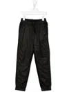 Bosswear Logo-patch Drawstring Track Pants In Black