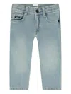 Bosswear Logo-patch Jeans In Green
