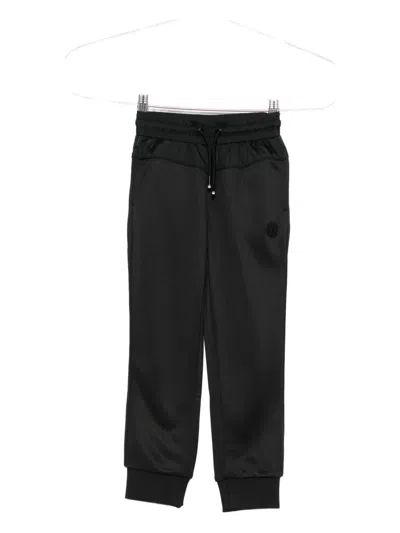 Bosswear Kids' Logo-patch Tracksuit Bottoms In Black