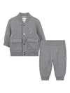 Bosswear Logo-patch Trouser Set In Gray