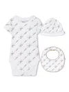 Bosswear Logo-print Babygrow Set In White