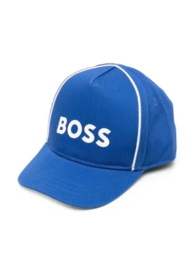 Bosswear Babies' Logo-print Baseball Cap In Blue