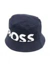 Bosswear Logo-print Bucket Hat In Blue