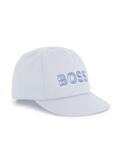 Bosswear Babies' Logo-print Cap In Blue