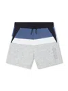 Bosswear Logo-print Colour-block Shorts In Grey