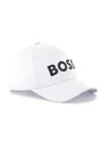 Bosswear Logo-print Cotton Baseball Cap In White