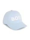 Bosswear Logo-print Cotton Cap In Blue