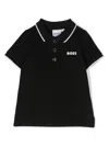 Bosswear Logo-print Cotton Polo Shirt In Black