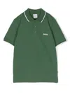 Bosswear Logo-print Cotton Polo Shirt In Green