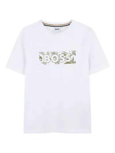 Bosswear Logo-print Cotton T-shirt In 白色